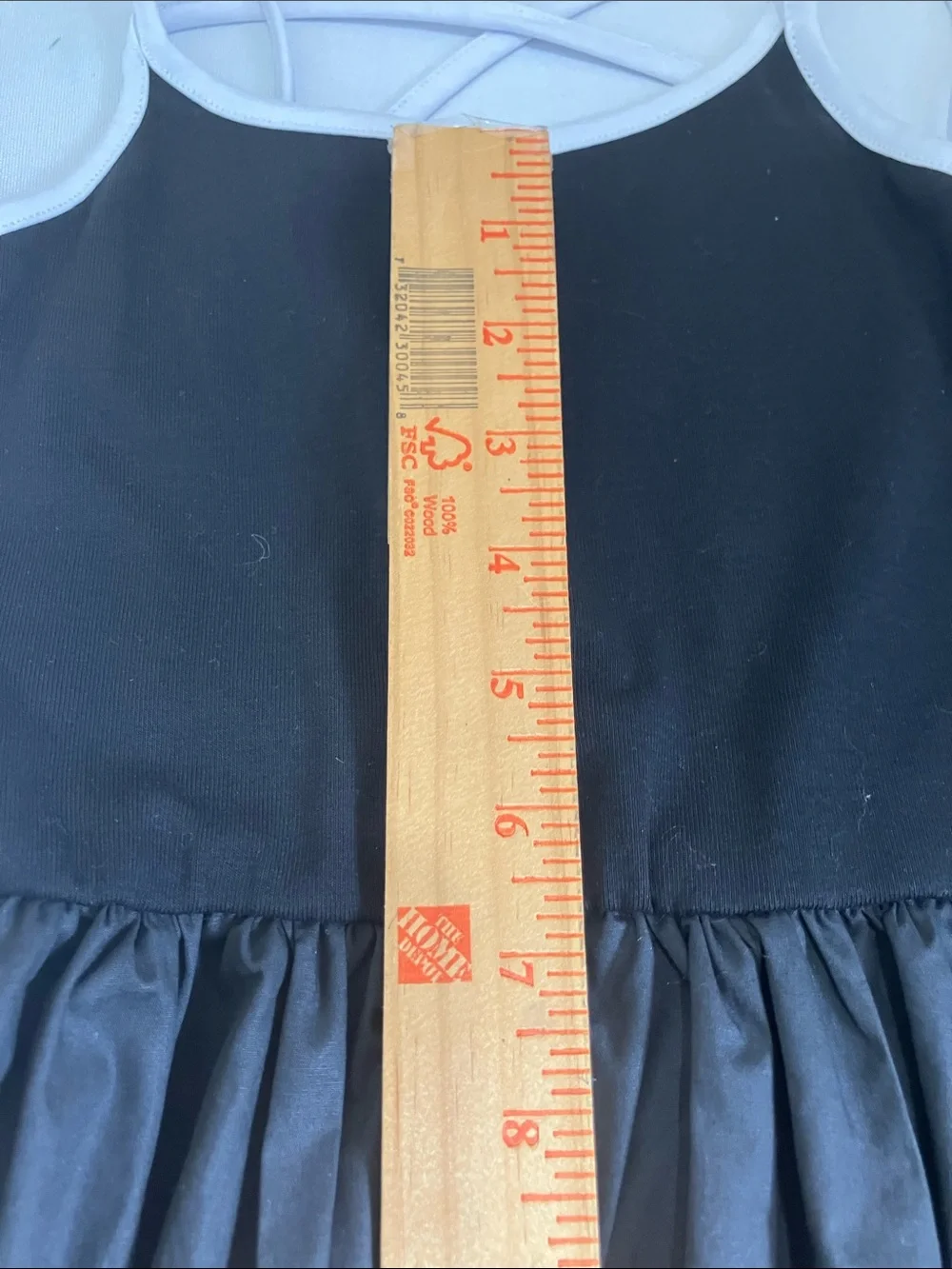 Girls Black Casual Maxi Dress with White Trim